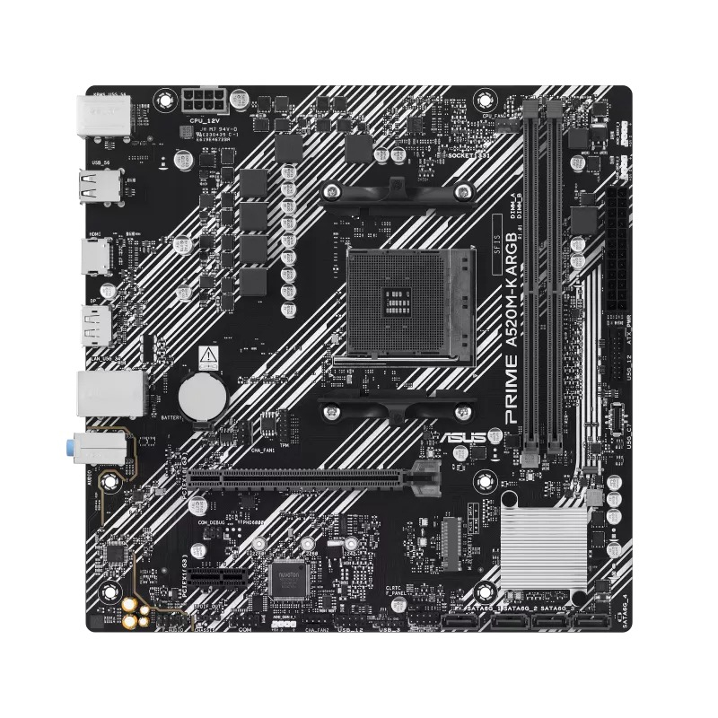 ASUS PRIME A520M-K ARGB DDR4 5100MHz mATX AM4
