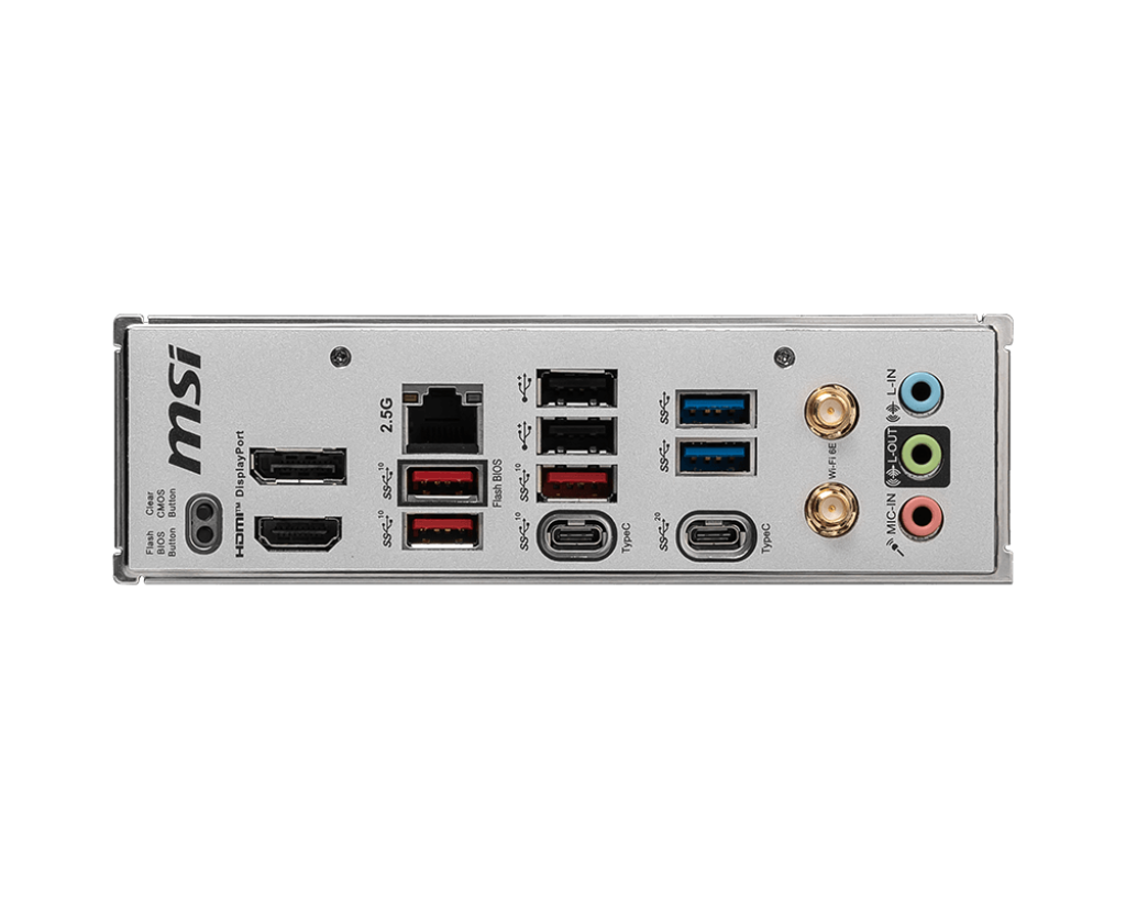 MSI B650M PROJECT ZERO AM5 DDR5 7600MHZ(OC) HDMI DP M.2 USB3.2 2.5G LAN WI-FI 6E mATX