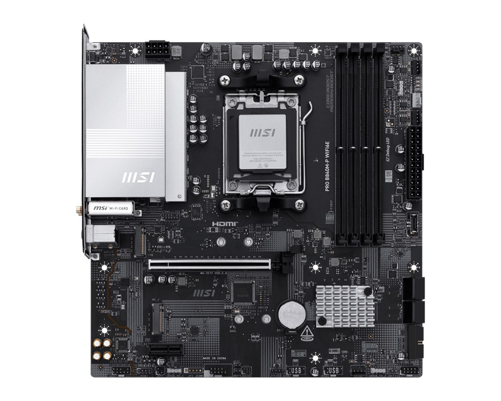 MSI PRO B840M-P WIFI6E DDR5 mATX AM5