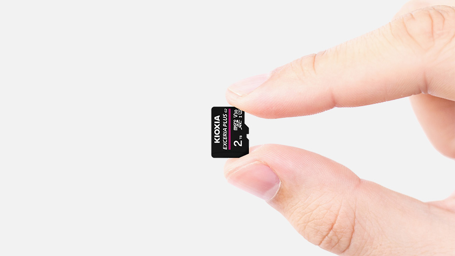 2TB EXCERIA PLUS G2 MICRO SDXC 4K 100MB/s KIOXIA LMPL2M002TG2