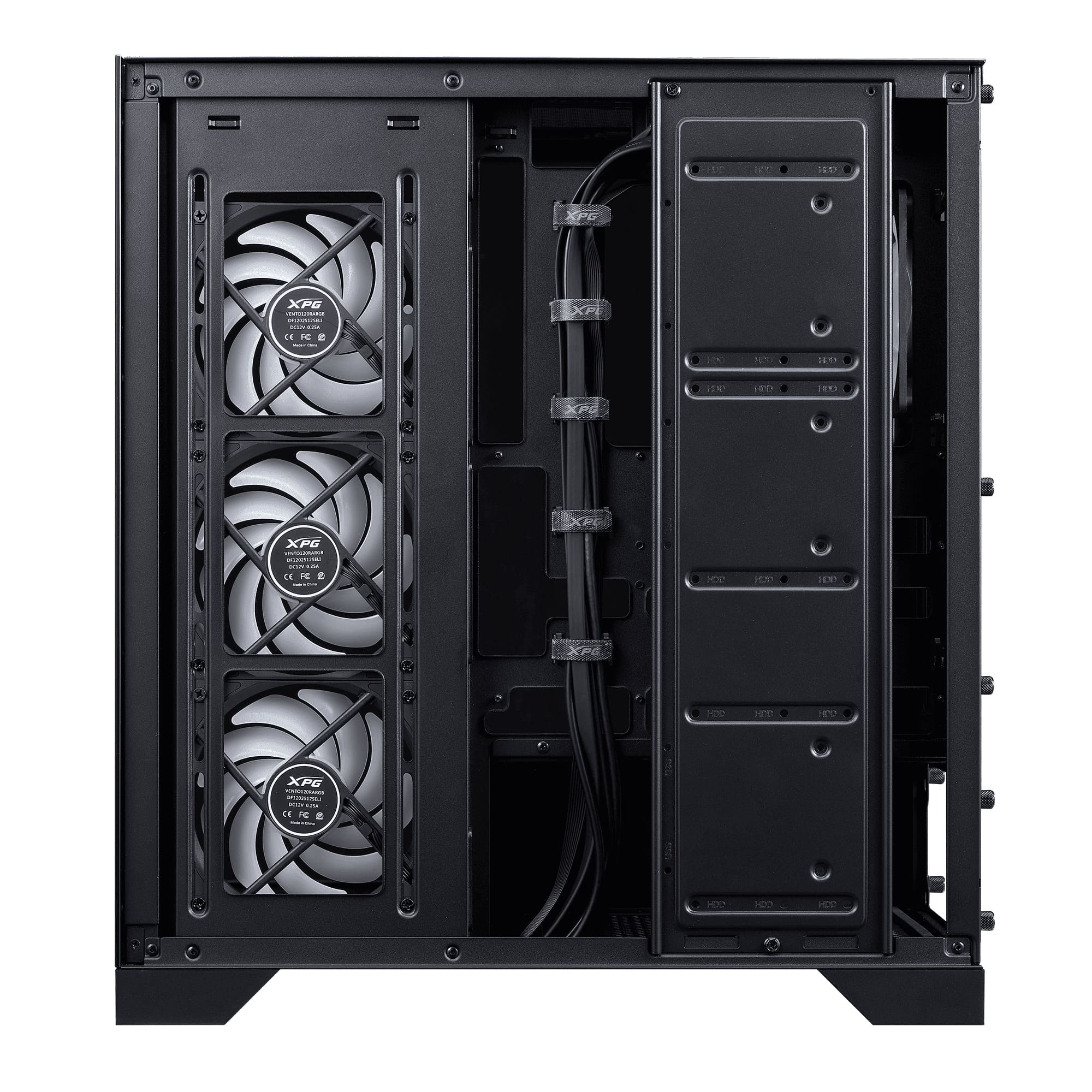 XPG Invader X BTF ARGB USB 3.2 Siyah ATX Mid-Tower Kasa (INVADERXBTFMT-BKCWW)