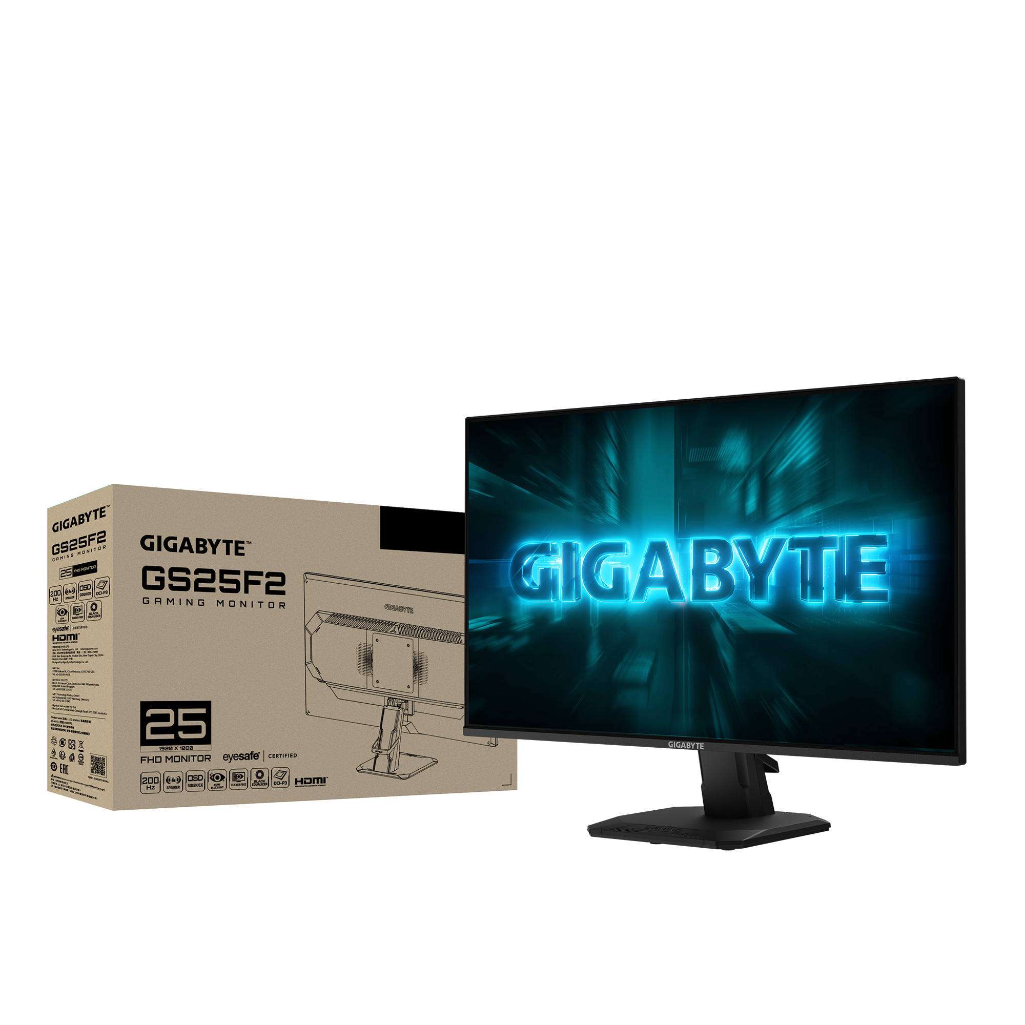 24.5 GIGABYTE GS25F2A 1MS 240HZ FULL HD %120 sRGB GAMING