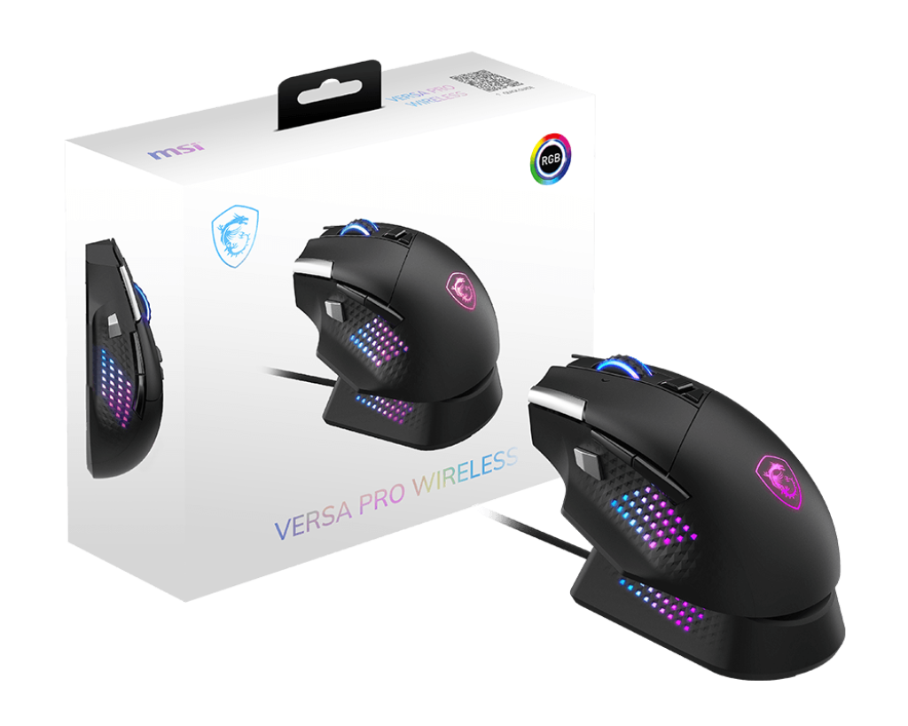 MSI VERSA PRO WIRELESS + MOUSE DOCK PRO MOUSE