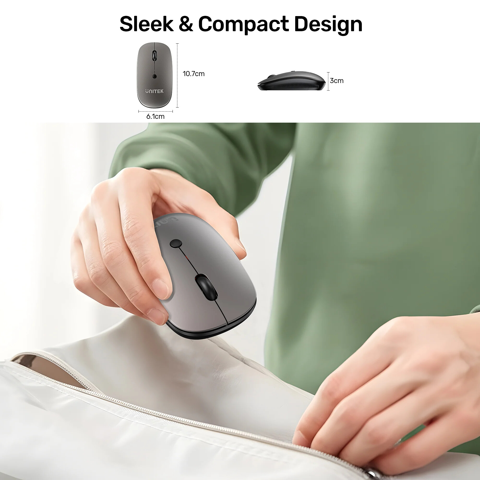 UNITEK SLIMTRACK 2.4GHZ KABLOSUZ MOUSE (T060AGY01)