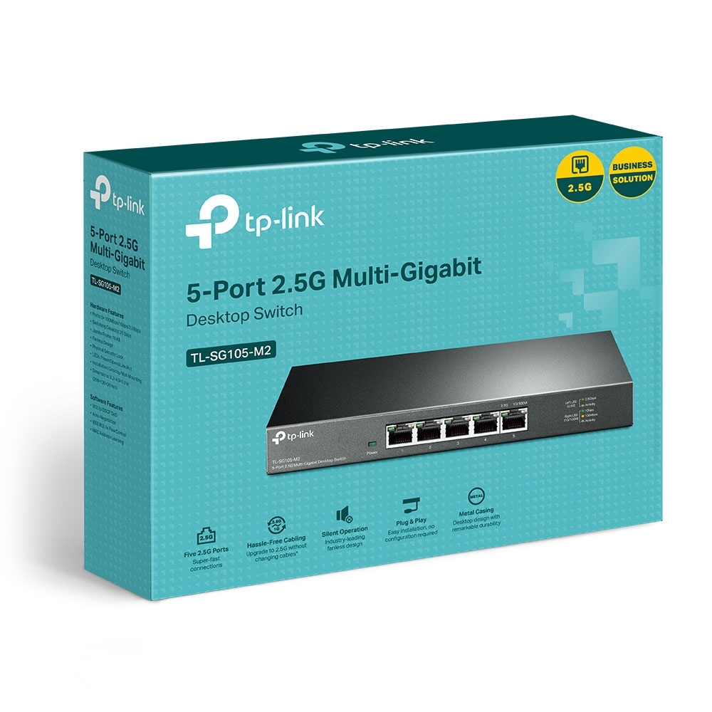 TP-LINK TL-SG105-M2 5PORT 100/1000/2500 YÖNETİLEMEZ SWITCH