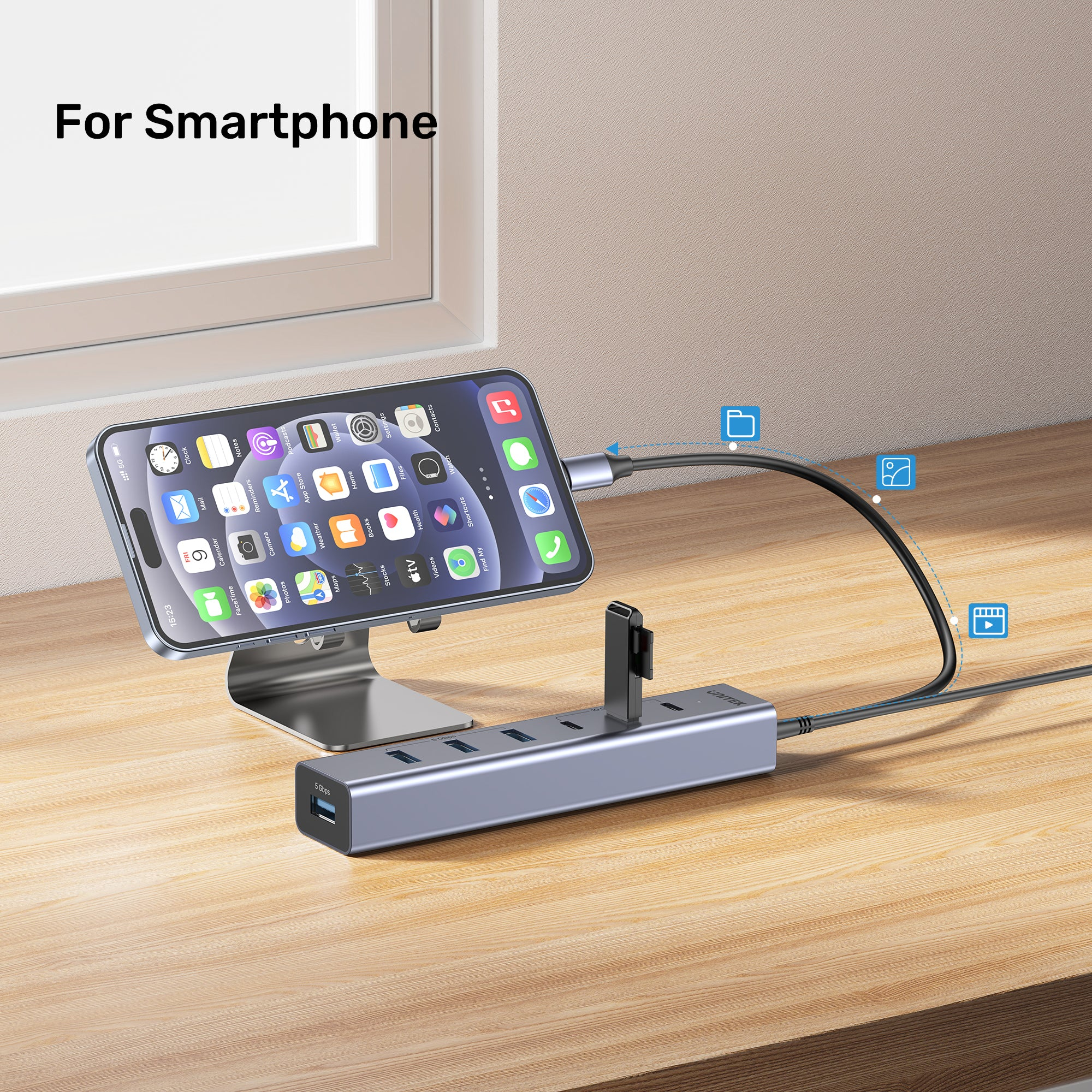 UNITEK UHUB S7+ 7in1 UNIVERSAL USB HUB (H1335AGY01-EU)