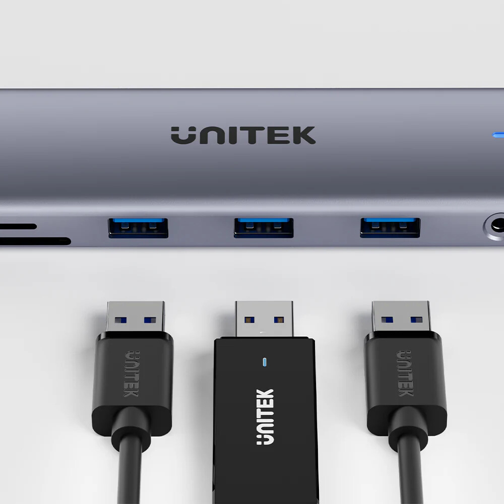 UNITEK UHUB U11+ 11-IN-1 USB-C HUB (D1113BGY01)